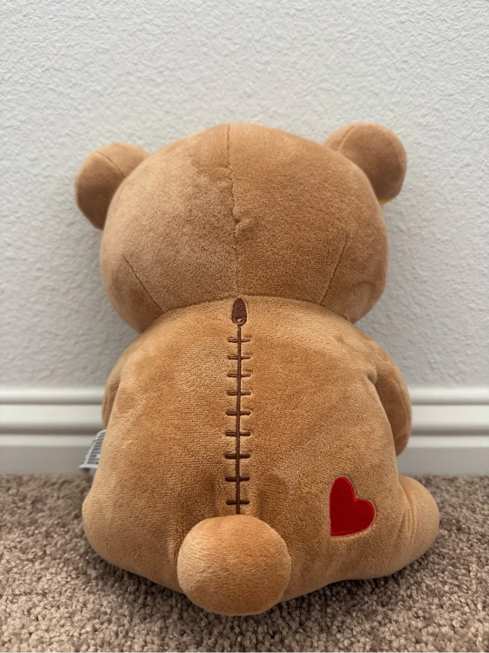 San-X Rilakkuma Holding Red Heart Plush Brown Bear 12.5